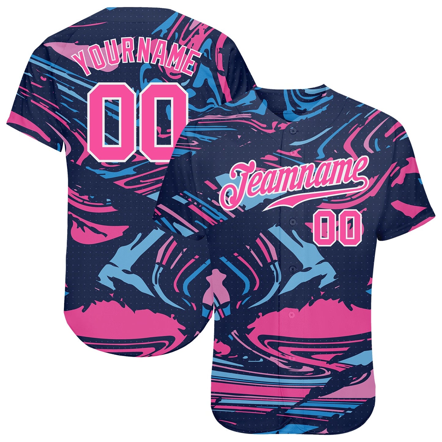 Custom 3D Pattern Design Sport Authentic Baseball Jersey