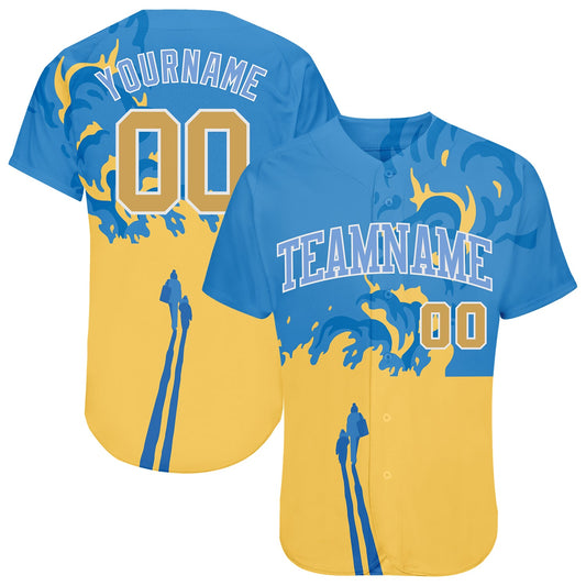 Custom 3D Pattern Design Stop War In Ukraine Authentic Baseball Jersey