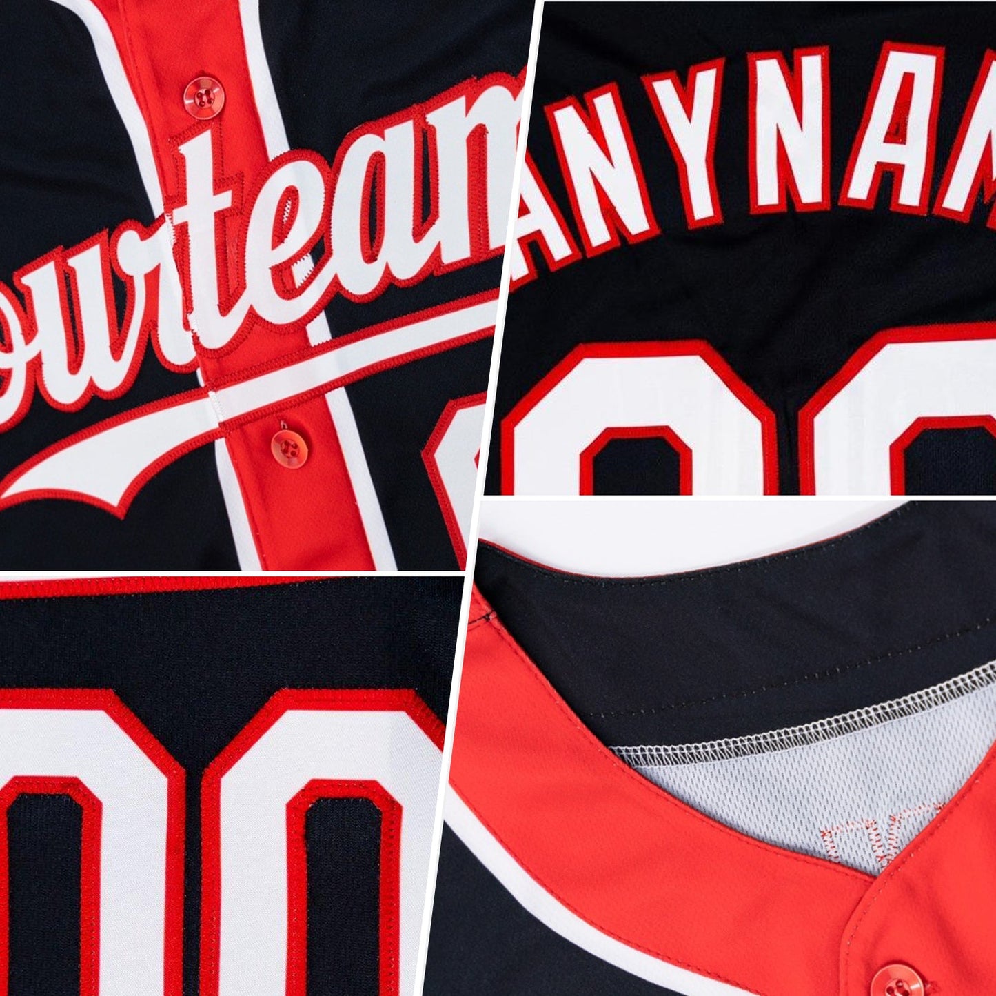 Custom Aqua White-Black 3 Colors Arm Shapes Authentic Baseball Jersey