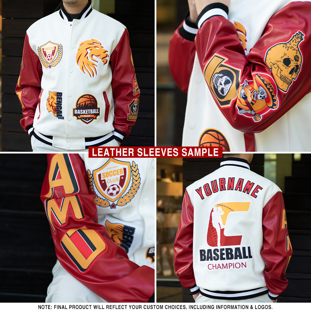 Custom Aqua White Halo Dying Rose 3D Pattern Design Bomber Full-Snap Varsity Letterman Jacket